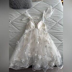 Brand New- white dress, perfect for engagement pictures or bridal shower!